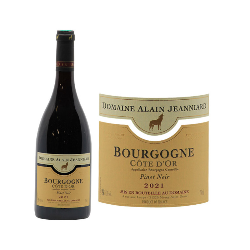 Bourgogne C Te D Or Pinot Noir Domaine Alain Jeanniard