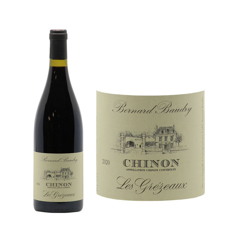 Chinon Les Grézeaux 2020 Domaine Bernard Baudry Touraine Vin