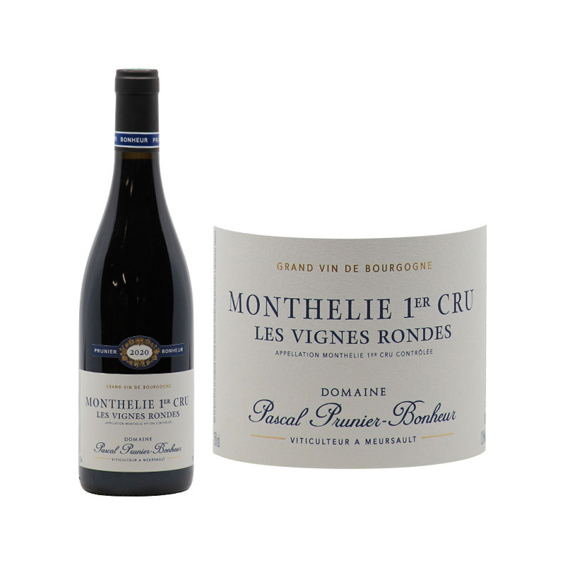 Monthélie 1er Cru Les Vignes Rondes 2020 Pascal Prunier Bonheur