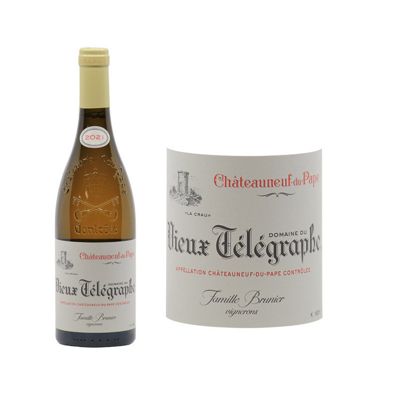 Ch Teauneuf Du Pape Blanc La Crau Domaine Du Vieux T L Graphe