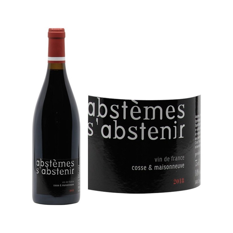 Vin de France Rouge "Abstèmes s'abstenir"