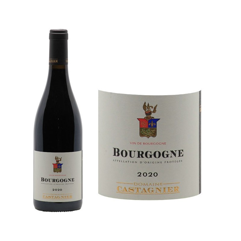 Bourgogne Pinot Noir 2020 - Domaine Castagnier - Bourgogne - Vin Rouge ...