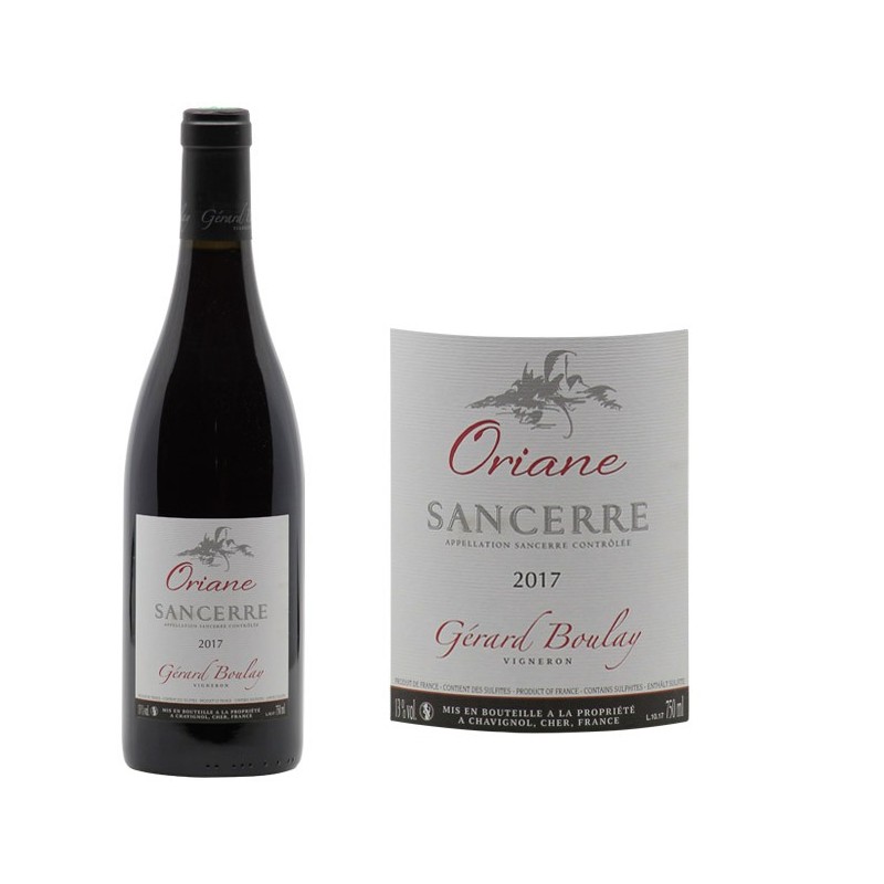 Sancerre Rouge "Cuvée Oriane" 2017 Domaine Gérard Boulay Centre Vin Rouge Grands Bourgognes