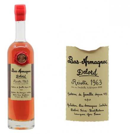 Bas-Armagnac Millésime 1963 - Armagnac Delord - Armagnac - Wine