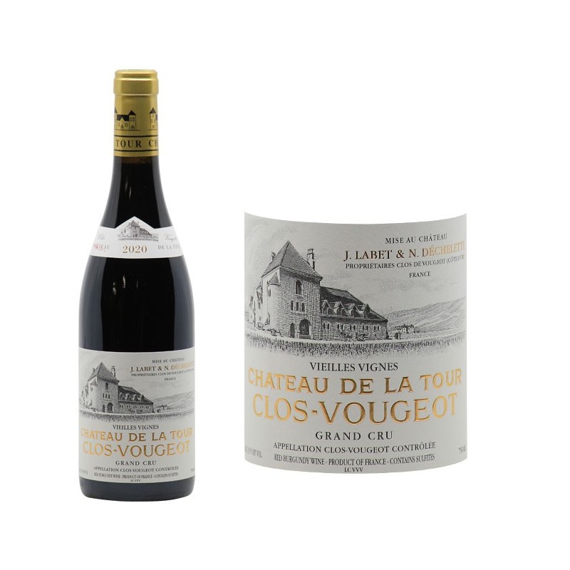 Clos de Vougeot 'Vieilles Vignes' 2020 - Château de la Tour - Côte de ...