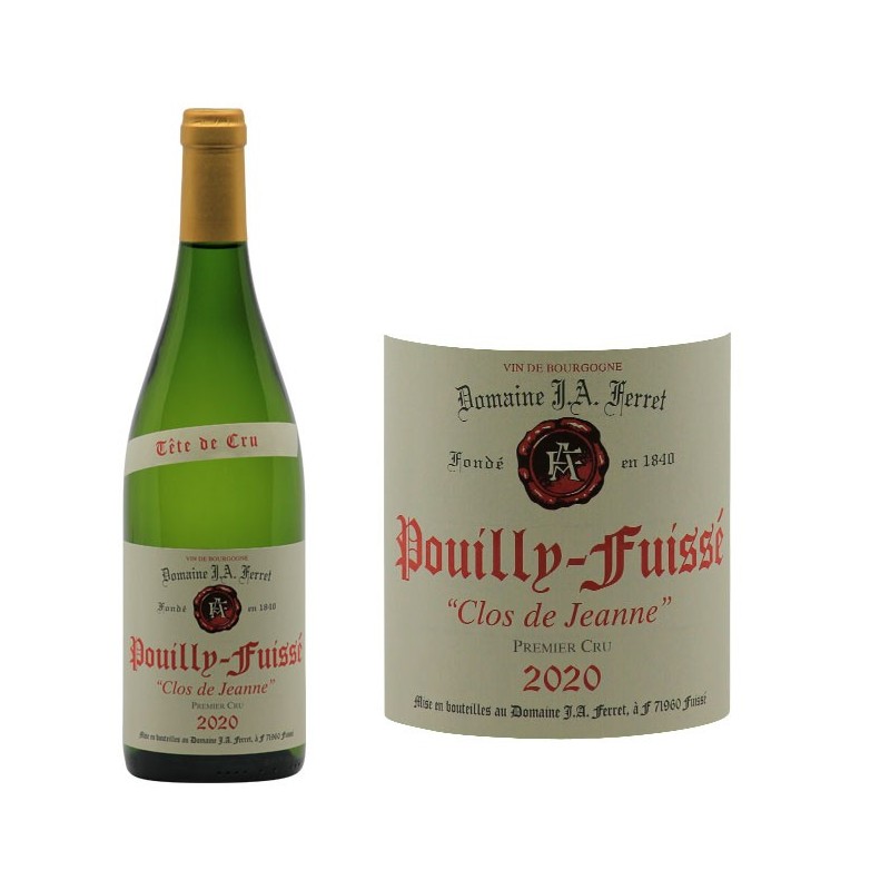 Pouilly-Fuissé 1er Cru Clos De Jeanne 2020 - Domaine J.A. Ferret ...