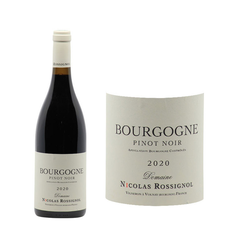 Bourgogne Pinot Noir 2020 - Domaine Nicolas Rossignol - Bourgogne - Vin ...