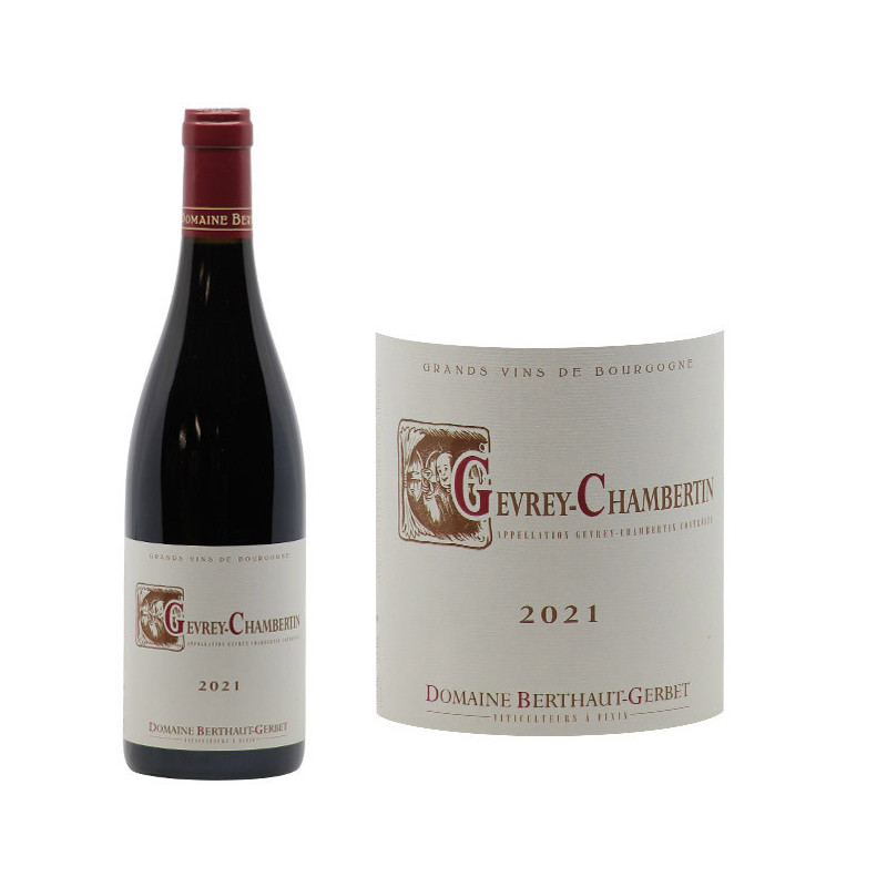 Gevrey-Chambertin 2021 - Domaine Berthaut-Gerbet - Côte De Nuits - Vin ...