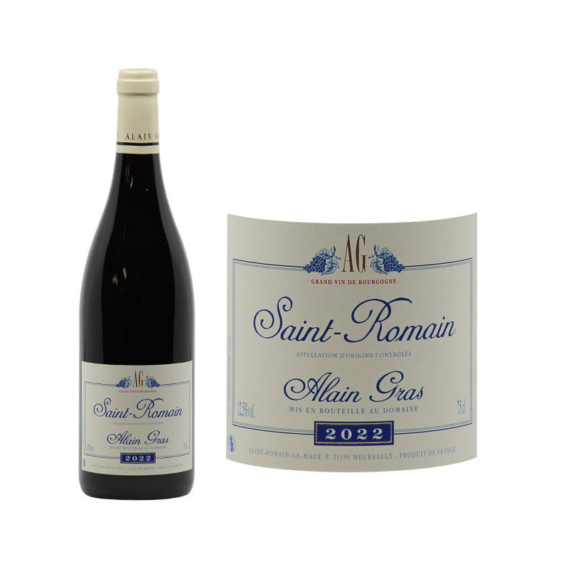 Saint Romain Rouge Domaine Alain Gras C Te De Beaune Vin