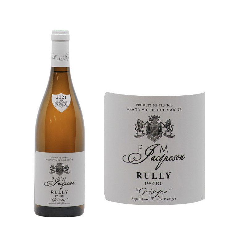 Rully 1er Cru Blanc Grésigny 2021 - Paul Jacqueson - Côte