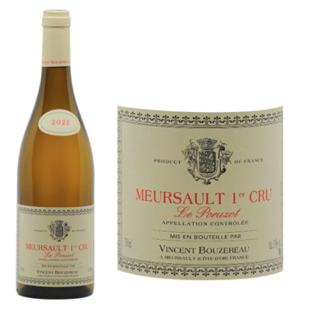 Meursault 1er Cru Poruzots 2023 - Domaine Vincent Bouzereau - Côte