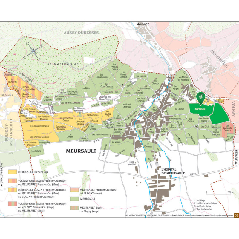 Meursault 1er Cru Santenots 2023 - Domaine Jacques Prieur - Côte