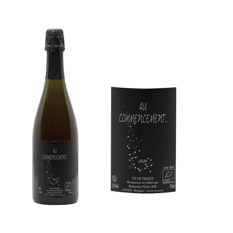 Vin de France mousseux "Au commencement" Méthode Ancestrale sur lie