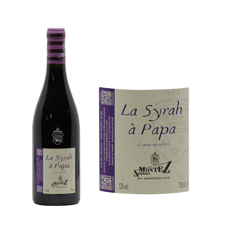 Vin de France Syrah "La Syrah à Papa"